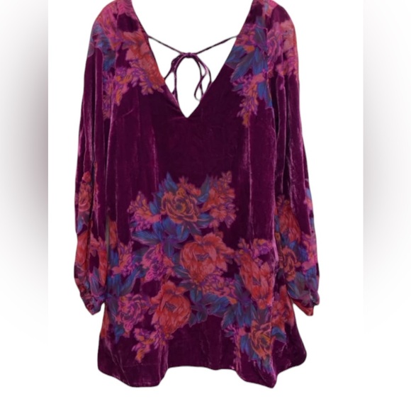 Free People Misha Velvet Mini Dress
X Large Floral Burnout Long Sleeve - Picture 7 of 16